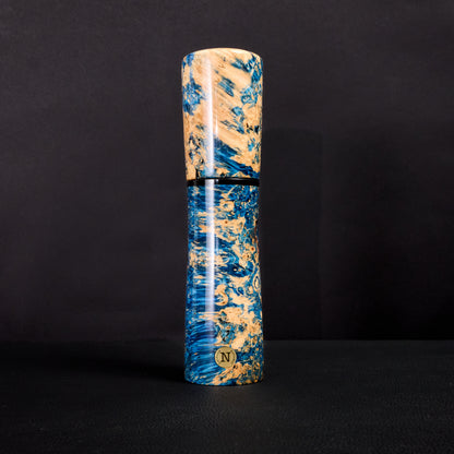 nobleMill® Peppermill Box Elder Burl Blue Stabilized