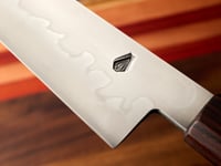 Sujihiki 305mm Honyaki 135Cr3 Rosewood & Imitation Ivory
