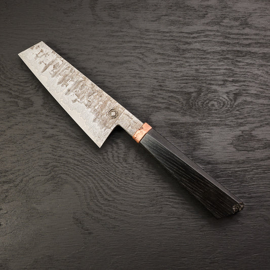 Bunka 155mm MH Go Mai Damascus, Nickel & Apex Ultra Core