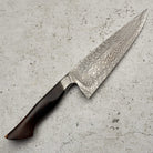Martin Huber Chef Knife 220mm Feather Damascus "S" Grind with Integral Ironwood Handle - Blade
