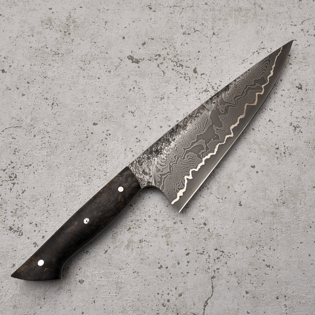 Martin Huber Chef Knife 200mm Dammy Clad 100 Layer Twist 1.2519 Core