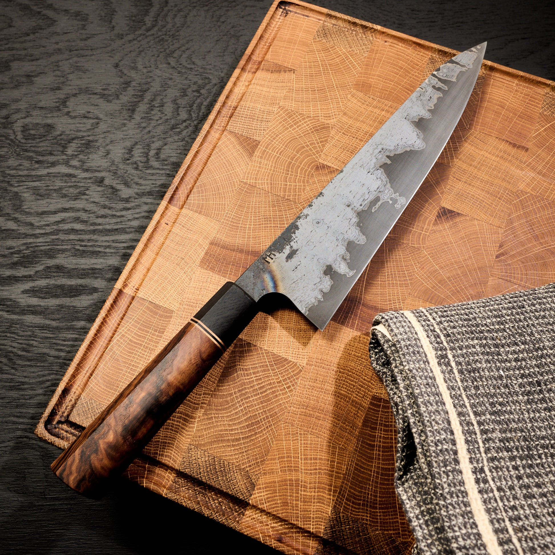 Gyuto 230mm GoMai Wrought Iron, Nickel & Apex Ultra