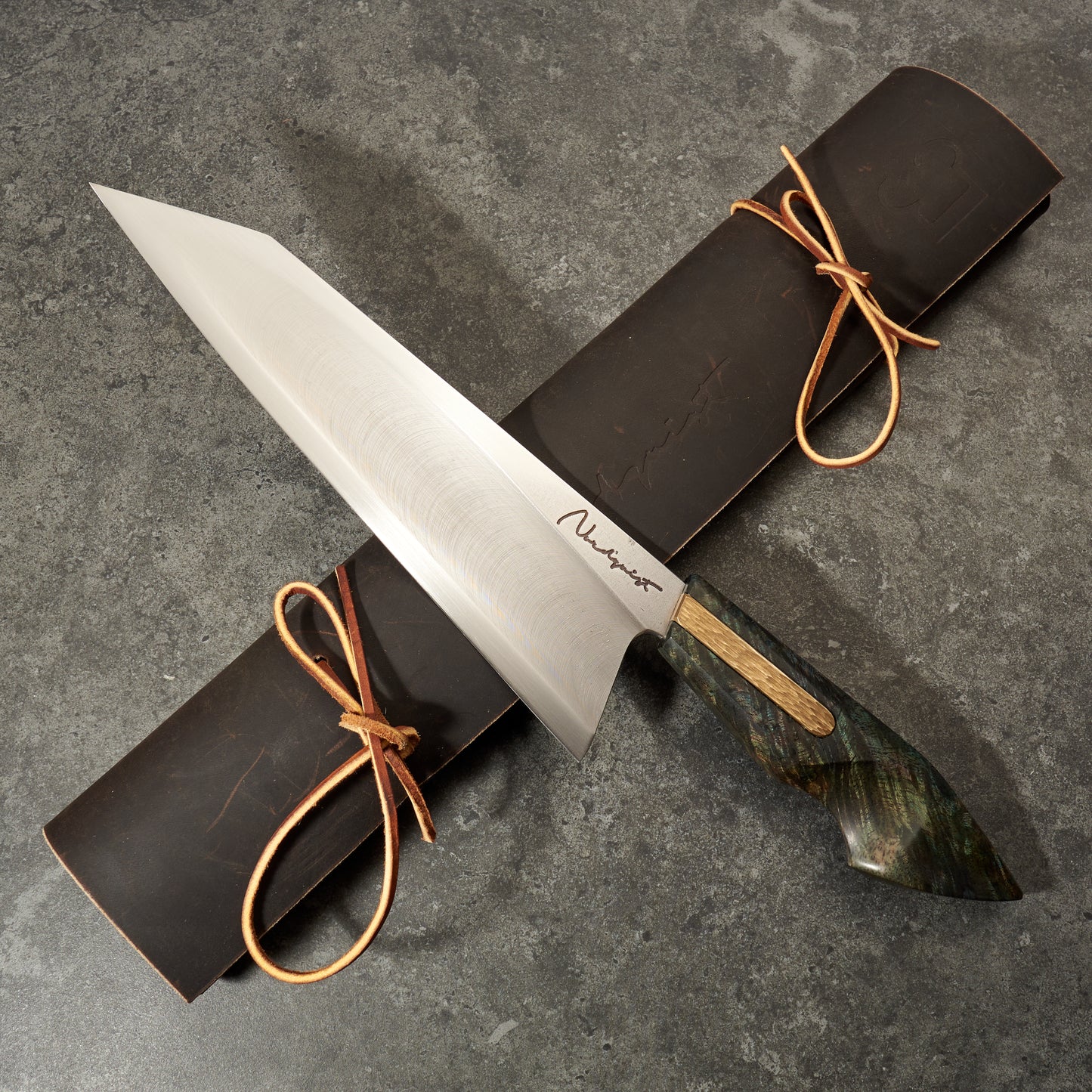 Gyuto 240mm MagnaCut 'S' Grind Nepalese Alder & Brass