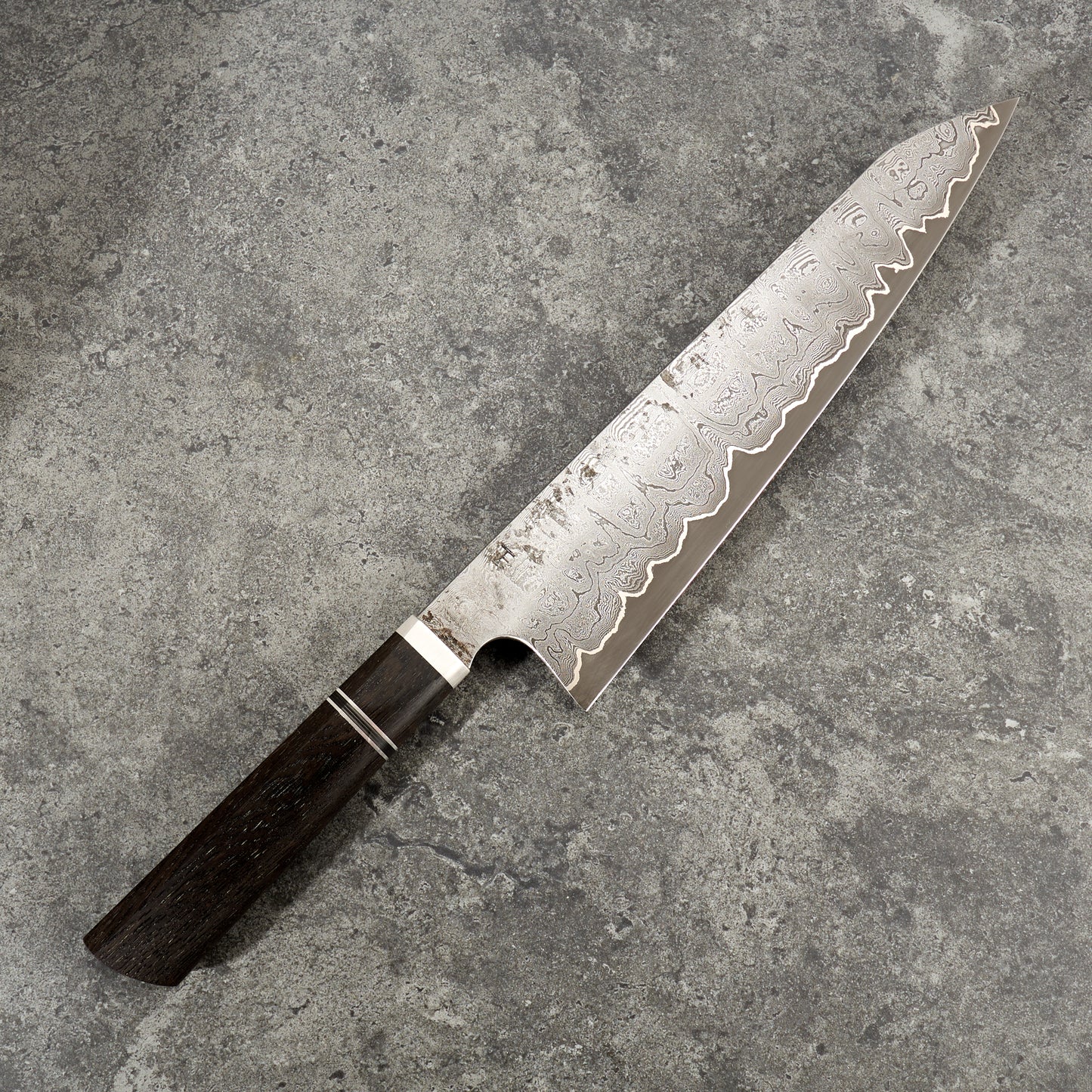Gyuto 250mm Damascus Clad 1.2519 & Ancient Oak