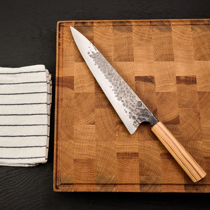 Gyuto 255mm Denty Kurouchi Lilac & Titanium