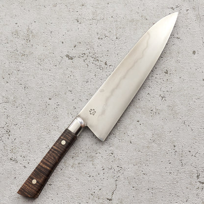 Gyuto 240mm Honyaki with Full Tang Integral Tasmanian Blackwood Handle - Blade