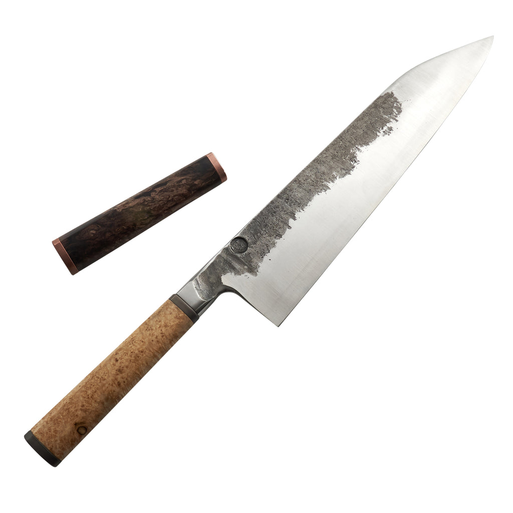 Kamon Knives Gyuto 265mm Nashiji Takedown Integral 1.3520 - Blade
