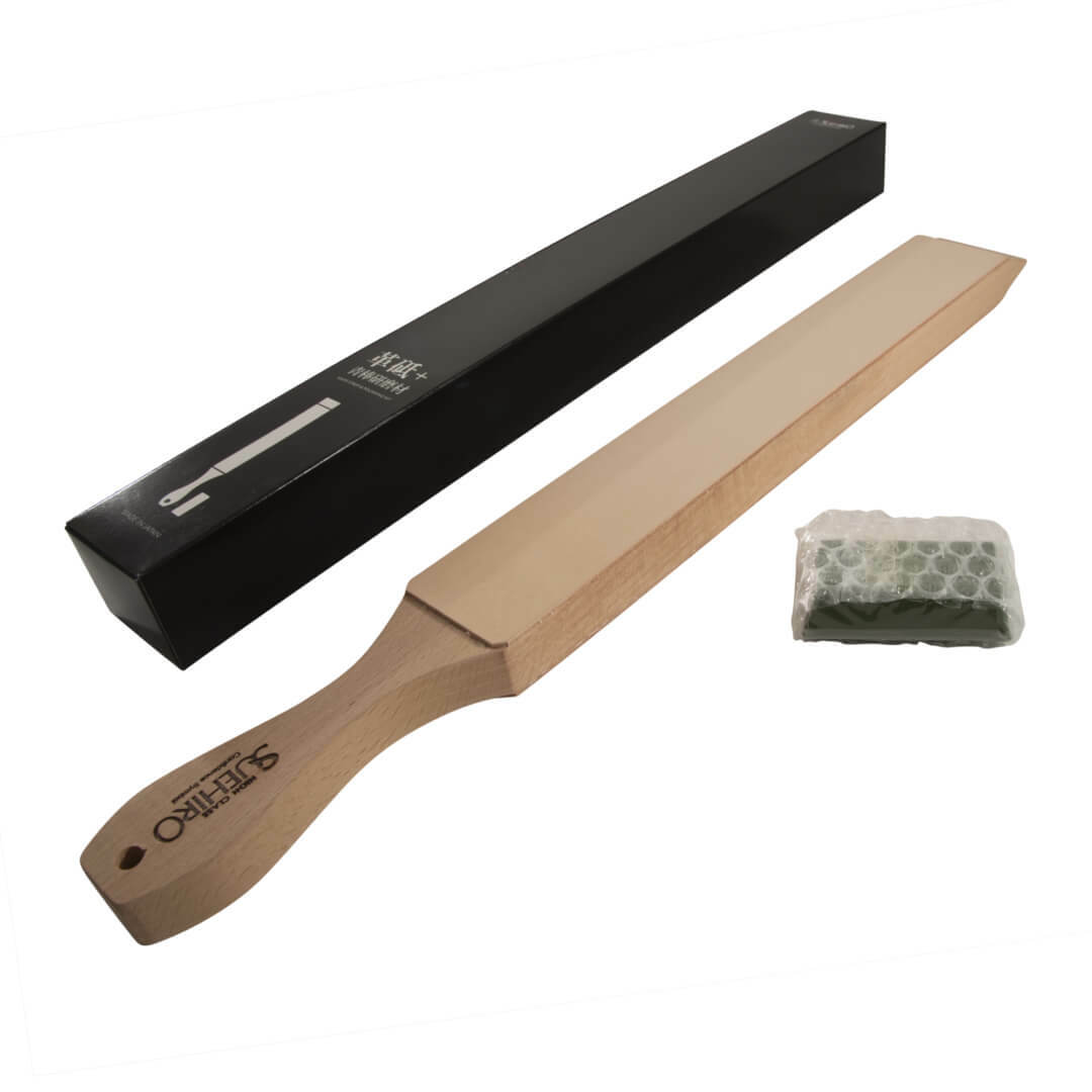Suehiro Leather Knife Strop & Polishing Kit Short KSW-310