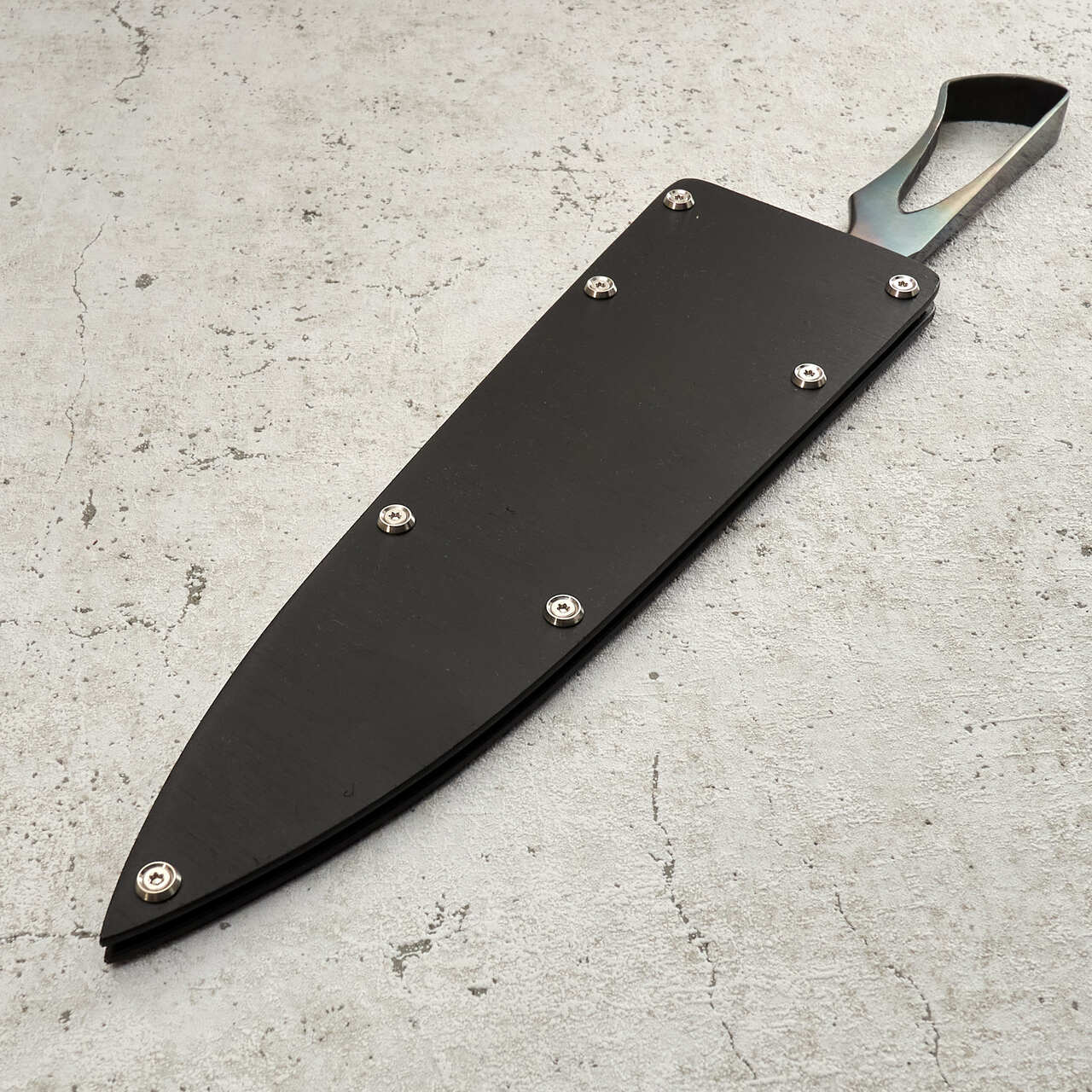 Kamon Knives Monosteel Integral Gyuto 260mm Walkschliff - Saya