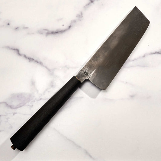 Oblivion Blades 170mm Nakiri OB Wootz with Composite Handle - Blade