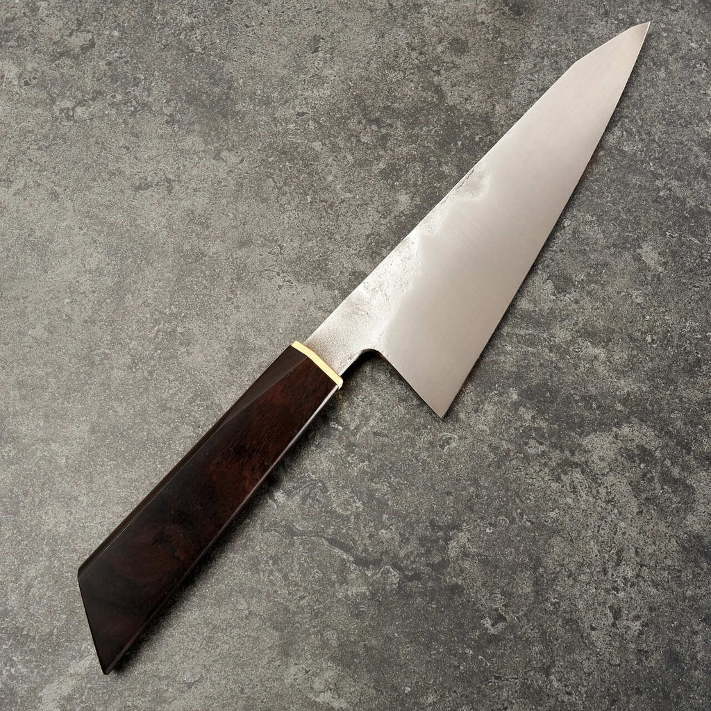 Oliver Märtens Gyuto 200mm Mono Steel 1.2419.05 African Blackwood - Blade