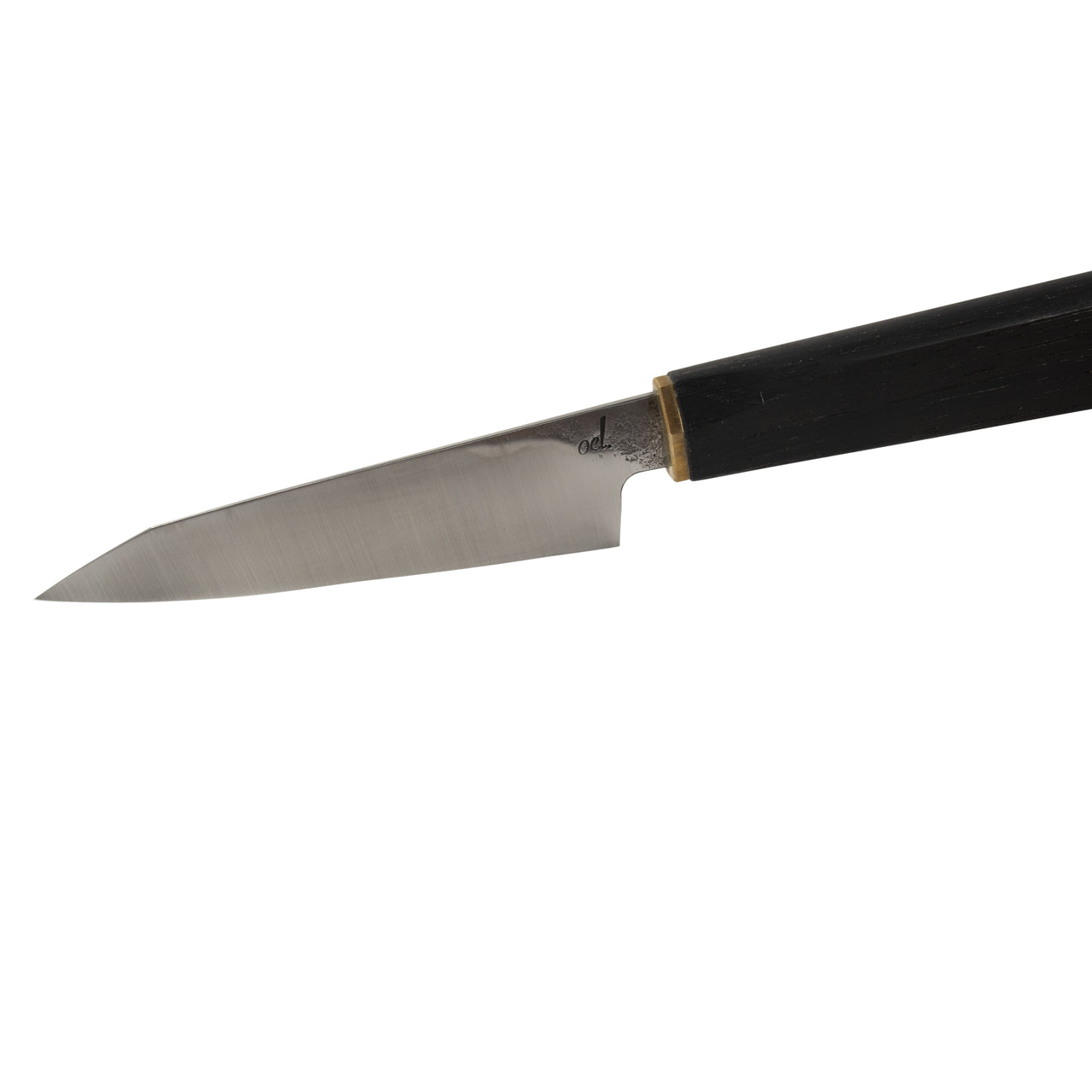 Oliver Märtens Petty 100mm Mono Steel 1.2419.05 with Bog Oak and Brass Bolster - Profile