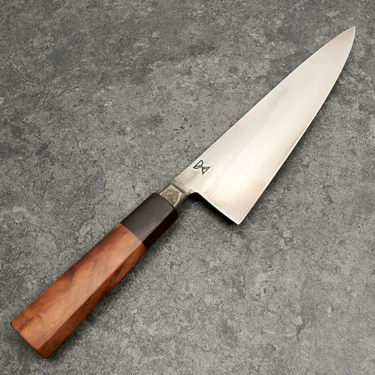 Radiona Breg Gyuto 225mm 1.2562 Honyaki African Blackwood and Almond Handle - Blade