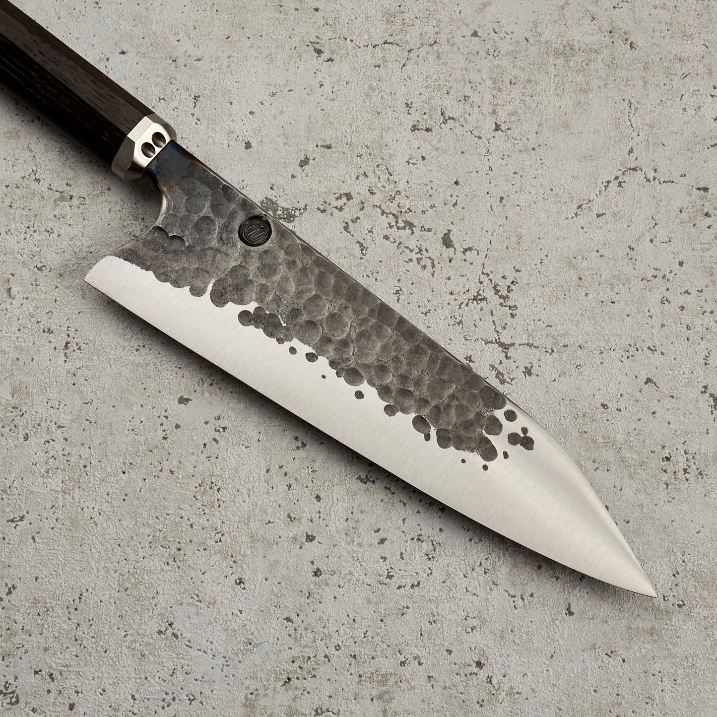 Santoku 210mm 'Denty' KU Bog Oak & Stainless
