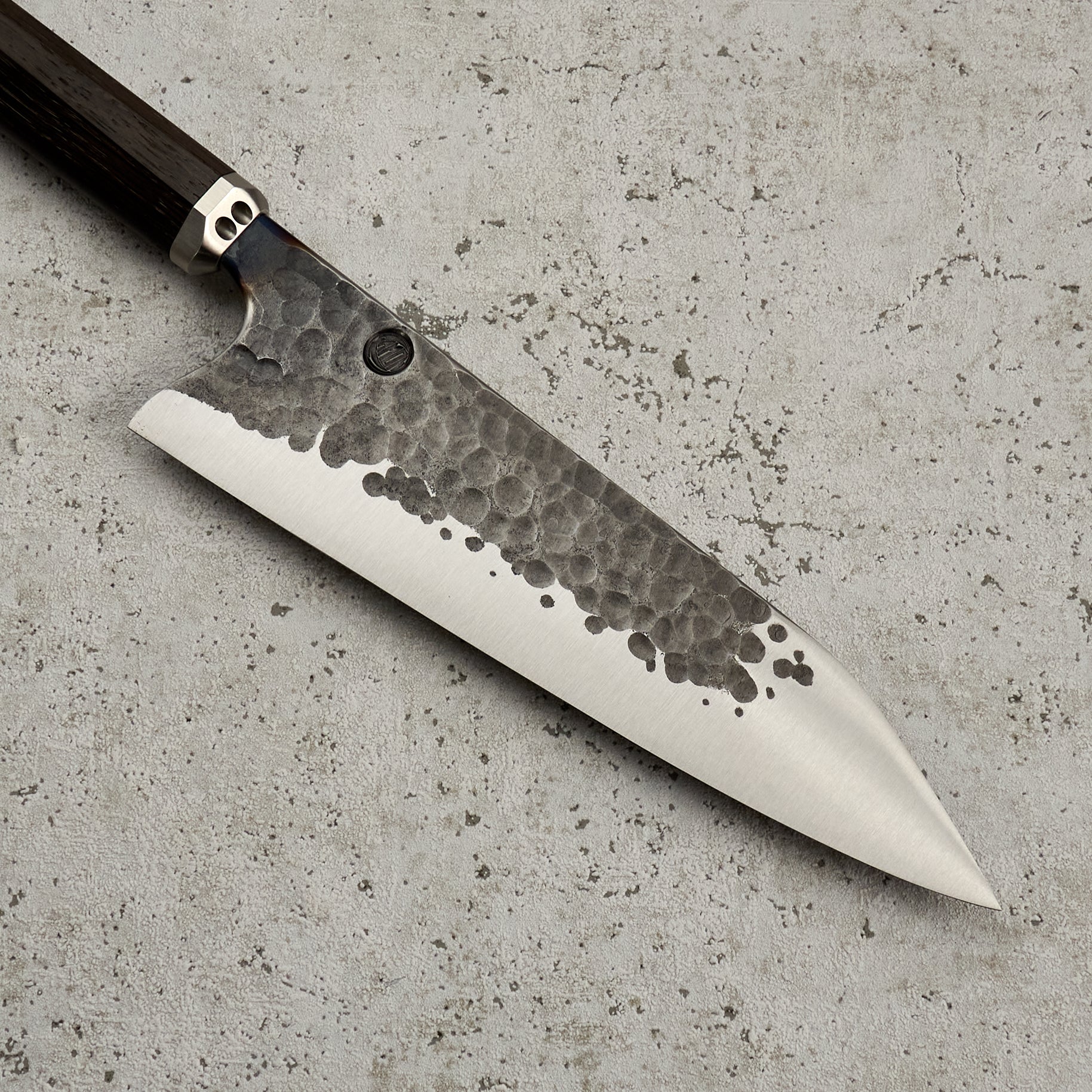 Santoku 210mm 'Denty' KU Bog Oak & Stainless