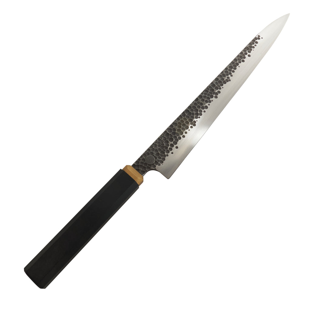 ScheepersBuilt Sujihiki 240mm "Denty" 52100 - Blade