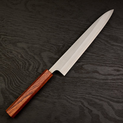 Sujihiki 240mm Nashiji Shirogami #2 with Mono Rosewood Handle