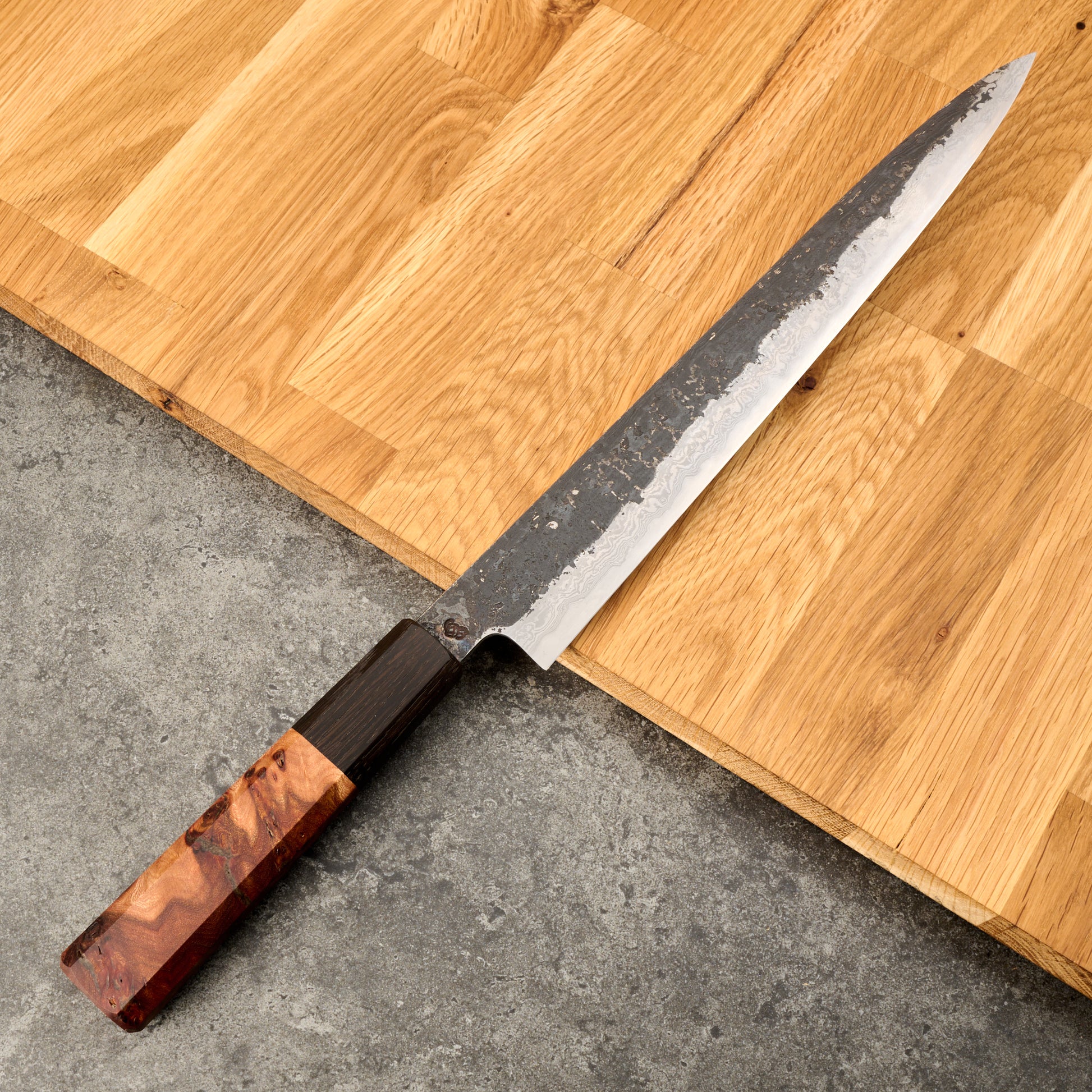 Sujihiki 270mm Suminagashi Clad 135Cr3 Ku Kasumi