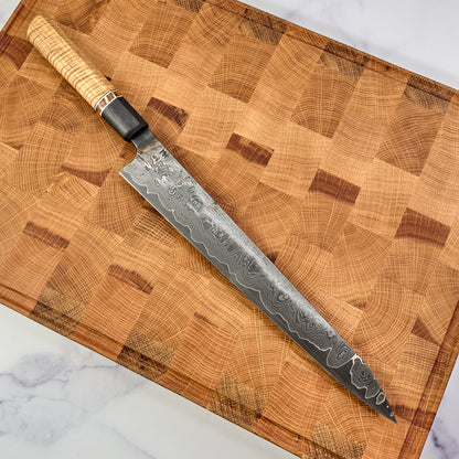 Sujihiki 300mm Damascus Clad 1.2519 Go Mai