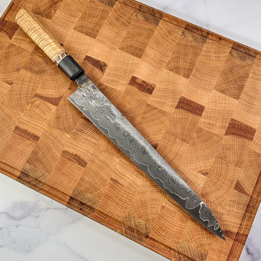 Sujihiki 300mm Damascus Clad 1.2519 Go Mai