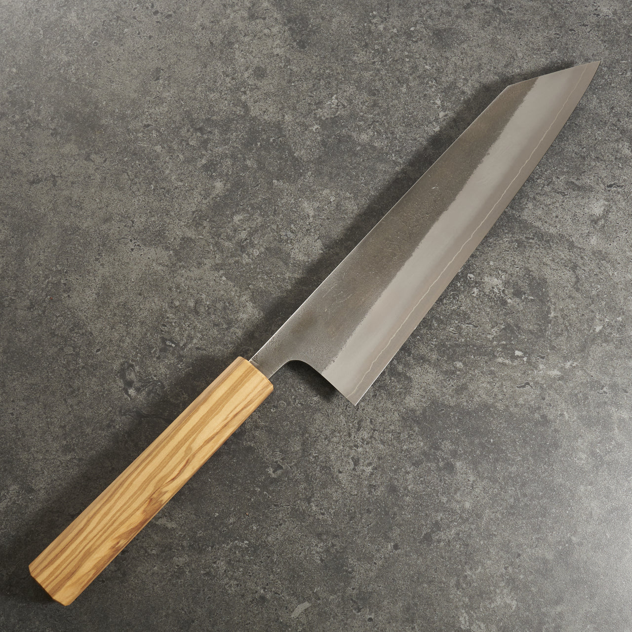 Yoshikane SKD Kiritsuke 240mm with Mono Olive Wood Handle - Blade