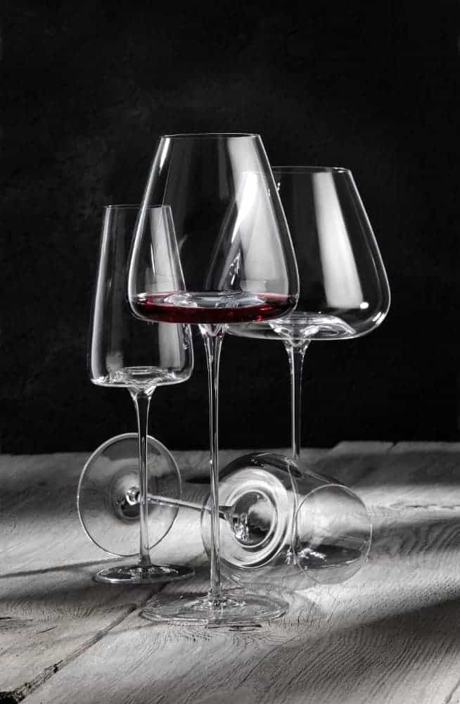 Charred edge wine glasses (2)